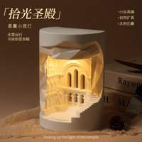 Echo Valley aromatherapy ornament, fireless diffuser stone three-color lamp, household fragrance ornament, souvenir gift.