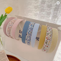1-6Pcs Fashion Women Hair Band Floral Print Headbands Girls Simple Hairband Printed Hair Hoop Female Hair Accessories Headwear