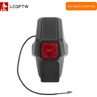 Rear Fender Assembly for Segway Ninebot ZT3 Pro Electric Scooter Rear Mudguard with Brake Taillight Kit Accessories
