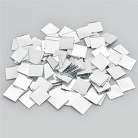 100PCS 10X10MM Glass Mirror Stickers Mini Mirrors DIY Disco Ball Glass Self-Adhesive Wall Stickers Party Home Decoration