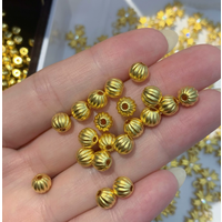 24k gold beads 999 real gold pumpkim beads diy handstrings