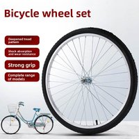 26 Inch Bicycle Wheel Set Front And Rear Wheel 24 Inch Steel Rim Hub Assembly Complete Parts List for Giant Mountain Bike