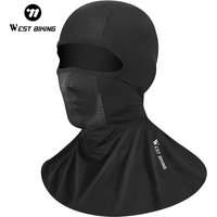 AliExpress West Biking WEST BIKING Ice Silk Sun Protection Cycling Mask Unisex Breathable Absorb Sweat Full Face Headgear Motor E-Bike Helmet Liner
