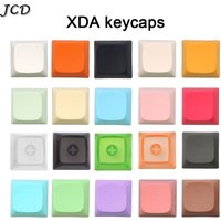 JCD 2pcs PBT Blank DIY Keycap Mechanical Keyboard Installation 1U 1X XDA Profile No Print Keycap Set for MX Switches