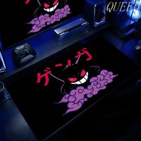 Laptop Black Gaming Accessories Mouse Pad Keyboard Non-slip Rug PC Japan Anime P-pokemon Gengar Mousepad Gamer Keyboard Carpet
