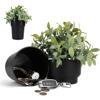 Flower Pot With Hidden Safes & Secret Compartment, Secret Hidden Key Safes Box for Outdoor, Garden, Home