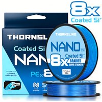 Thornsline 300M 8X Braided Fishing Line NANO Blue Super Smooth PE Line 8 Strands Japan Multifilament Carp Sea Fishing Wire
