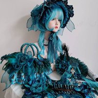 Handmade Lolita Elements Peacock Feather Small Objects Top Hat Peacock Hairpin Headband Lolita Ponet Bag