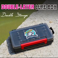 TSURINOYA Fishing Rig Tool Waterproof Storage Double Layer Lure Box Adjustable Fishing Tackle Utility Boxes RX17 Storage Case