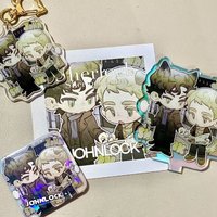 Anime Keychain Women The Abominable Bride Acrylic Key Chain Man Sherlock Key Ring Pendant Ornament Accessories Friend Gift