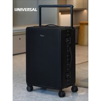 2026 new high-end wide pull rod luggage, aluminum frame travel suitcase, sturdy large capacity boarding case
