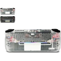 Transparent Back Plate Compatible for ROG Ally X, DIY Clear Edition Replacement Shell Case Compatible with ASUS ROG Ally X