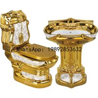 X-28 hot-selling gold toilet ceramic water-saving anti-odor luxury toilet bowl color toilet