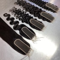 Hd Lace Closure 2x6 Lace Human Hair Closure for Women 20 Inch 100% Unprocessed Remy Pre Plucked with Baby Hair Natural Color