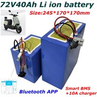 JN-20S Batterie Lithium ion 72V, 40Ah avec BMS Bluetooth,for Scooter, Moto, avec Charger 84V 10A, 4000W/7000w/14KW/20KW.