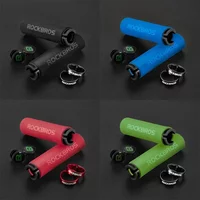 ROCKBROS Sponge MTB Grips With Dust Plug Ultralight Bicycle Handlebar Cover Anti-skid Cozy Bike Handle Alloy Cycling Accessories