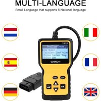 NEW OBD2 Scanner Car Auto Diagnostic Tool OBDII EOBD Read/Clear Fault Scan Tool V310 OBD2 Code Reader Digital Display ELM 327