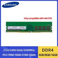 Samsung DDR4 Memoria Ram 4GB 8GB 2133MHz 2400MHz 2666MHz 16GB 3200MHz DIMM PC-21300 PC-25600 288Pin For Intel CPU Desktop Memory