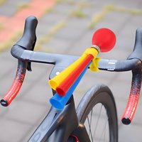 Bicycle Air Horn Colorful Loud Air Squeeze Bell Front Handlebar Mount for Adults Mountain Bike Horn Clown