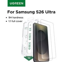 UGREEN Dust-free Glass Screen Protector for Samsung Galaxy S26 Ultra Tempered Glass Film S26 Ultra Protective Films 2026 1/2PCS