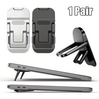 1pair Portable Keyboard Riser Self-Adhesive Mini Laptop Stand Invisible Computer Keyboard Stand for MacBook NoteBook Dissipation