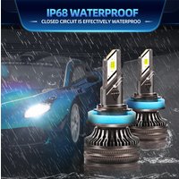 6000K White 20000LM double copper tube LED Headlight Bulbs 3570 CSP Chip High/ low beam H11 Auto Turbo Lamp for cars