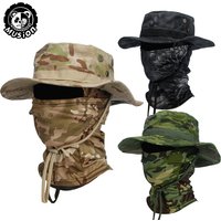 Musion Boonie Hat Balaclava Hat Suit Foldable Hat Sun Protection Fishing Cap Breathable Fisherman Outdoor Hunting Fishing Wide H