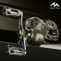 HAUT TON CW Carbon Fiber Baitcasting Fishing Reel With 2pcs Ceramic Bearings Lightweight Only 134g CNC Metal Spool For Long Cast