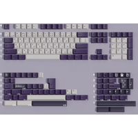 PBT Keycap Subarashi Keycaps Cherry Profile Dye Sublimation Key Caps Purple White For MX Keyboard GH60 61 68 75 87 96 980 104