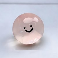 Random Color Cute Expression Crystal Ball Squeeze Toy, Small Gifts for Halloween and Christmas, Classroom Reward Prizes