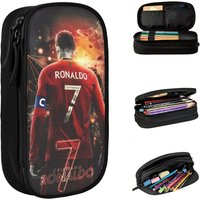 CR7 Football Soccer Pencil Cases Fashion Ronaldos Pen Bag Kids Large Storage Students School Gifts Pencilcases