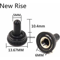 10Pcs 6mm Toggle Switch Waterproof Glue Cap Dust Cap For MTS Mini Toggles Cap