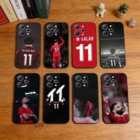 M-Mohamed Salah 11 Liverpool Football Phone Case For iPhone 17, 16,15,14,13,12,11 Plus,Pro Max, Others Soft Black Cover