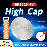 BR1225 CR1225 3V Lithium Coin Button Cell Battery Surface Mount For Car Key Fob Air Pressure Sensor Remote Control Watch Sensor