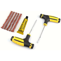Universal Car Bike Tubeless Tire Repair Kit Rubber Strips Emergency Puncture Set for Mountain Road Bike Auto Accessories