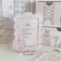 Cartoon Acrylic Photocard Frame Display Holder Cute Photo Poster Stand Ins Sweet Desktop Decoration