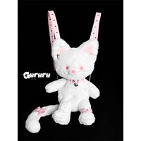 Original Kitten Devil Plush Black Cat Doll Backpack lolita and Gothicism stye Accessories cosplay