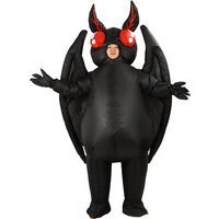 Black Bat Inflatable Clothes Funny Cosplay Party Props Moth Man Inflatable Clothes