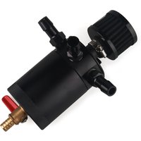 Universal 3-Port/2-Port Compact Baffled Oil Catch Can Tank Oil Catch Can Tank With Breather Filter Engine Mini Oil Separator