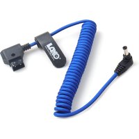 【LANO】DC5.5 × 2.5mm elbow connector to D-tap, nylon spring wire, suitable for cameras, monitors,power cables,convenient to carry