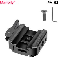 Manbily Quick Release Clamp Adapter Support for Tripod Bipod Aluminum compatible with Arca Swiss/Picatinny Rails