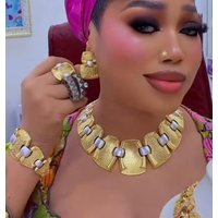 Unique Geometric Three Tone Italian Jewelry set Hotsale Textured llaveros Collar Pulseras pin Pendient tentacles Anillos 4PC Set