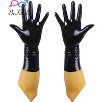 Chlorinate Latex Gloves Short Mittens Seamless Five-Finger Design New Chlorination 3D Version for Enhanced Protection