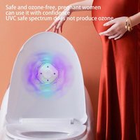 Toilet Sterilization Lamp UVC UV Portable Mini Sterilization Lamp LED Toilet Bowl Light USB Rechargeable Ultraviolet Sterilizer