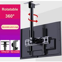 Ceiling TV Mount Full Motion TV Bracket for Most 32-75" Flat Curved TVs/Monitors Swivel Tilt Height Adjustable Hanging TV Mount