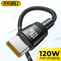 NNBILI 6A USB A To Type C Cable for Huawei Xiaomi 120W Fast Charging Charger USB C Data Cord Quick Charge for Samsung Oneplus
