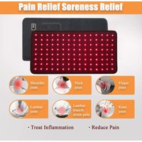 Infrared Light Therapy Pad for Body 72 LEDs Red Light Belt Fatigue Deep Therapy for Back Knee Hands Feet Relief Pain Relief