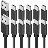 10pcs 0.25M 1M 2m 3M 2A Type USB C Fast Quick Charging USb-C Data Charger Wire for Samsung Htc Lg Xiaomi Huawei Phone 0.5m 1.5m image 3
