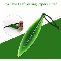 Willow leaf letter opener sword Letter Opener Watercolor Book Cutting Separating Tools Will not scratch paper Art Tool Kits
