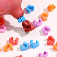 100/200pcs Plastic Balloon sealing clip Balloon Decoration Accessories For Home Birthday Party Decoration Baby Shower Wedding